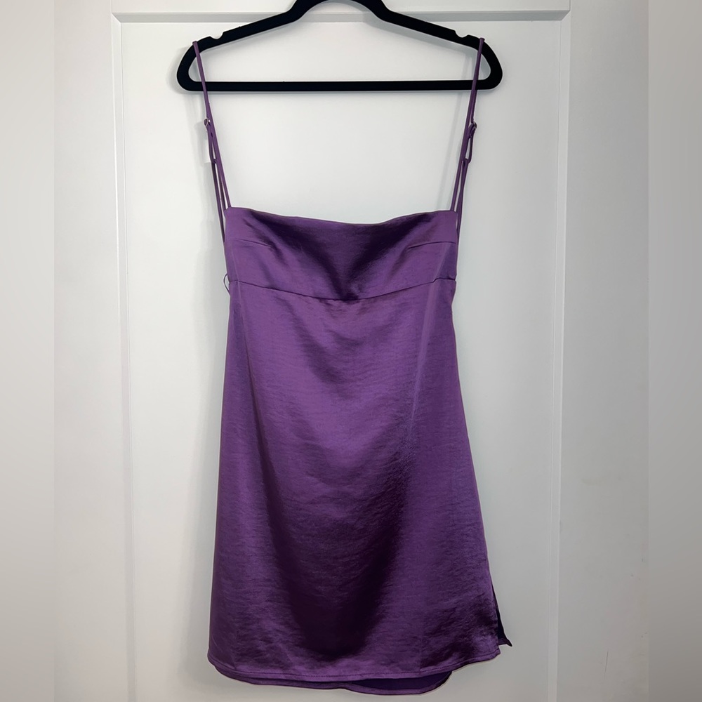 Purple Hazel Boutique Square Cut Spaghetti Strap Dress